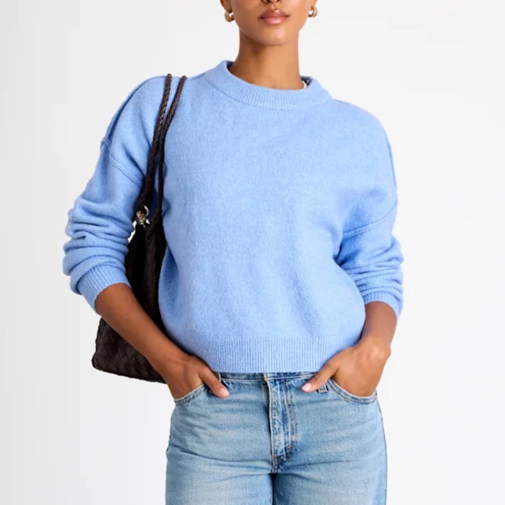 Lulus dusty blue crewneck sweater